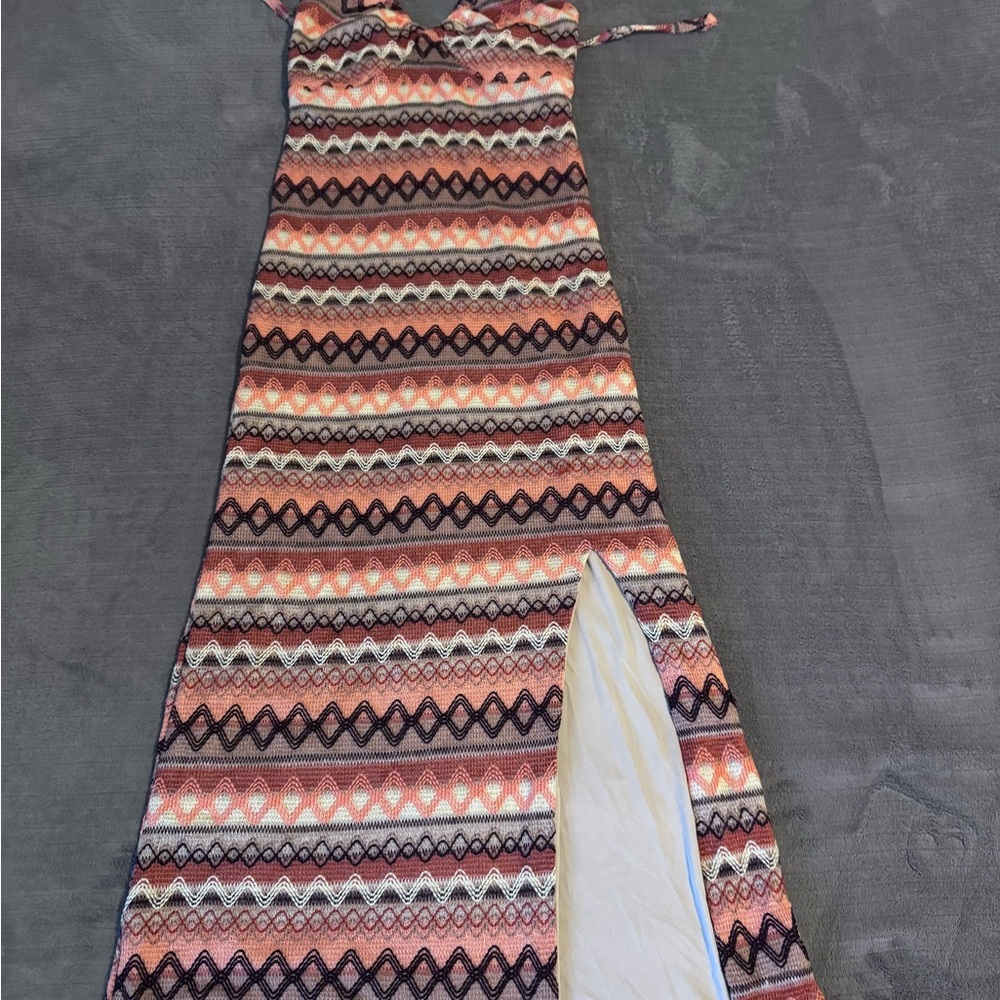 Wild Fable Multicolor Patterned Maxi Dress